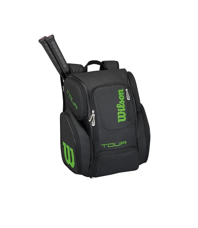 کیف تنیس  Wilson Tour V Backpack Large Black/Lime