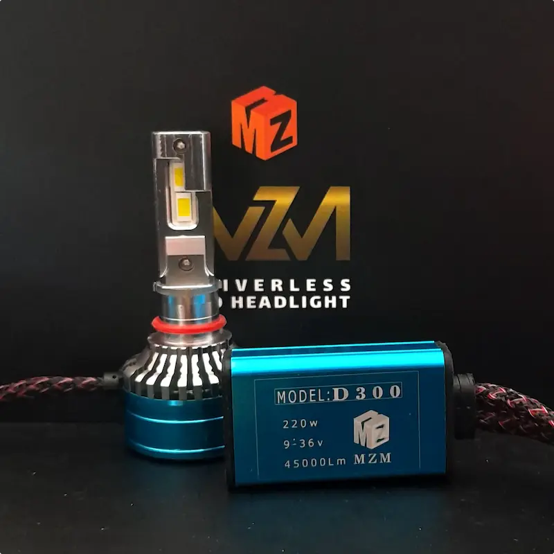 هدلایت D300 دوکنتاک 1 عددی سفید افتابی مناسب انواع موتور