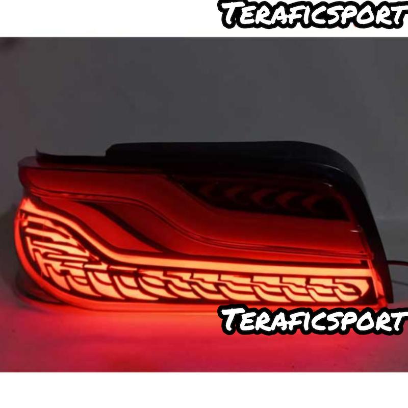 چراغ عقب 405 سه بعدی طرح BMW گلدار 2 عددی قرمز