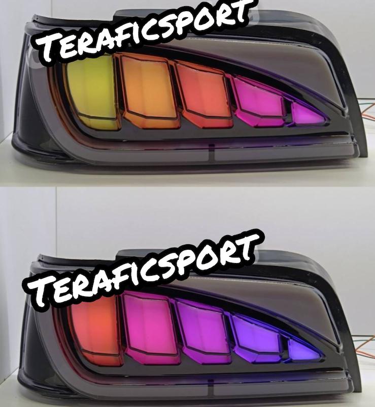 چراغ عقب پارس سه بعدی طرح جنسیس ا 2 عددی مولتی کالر 