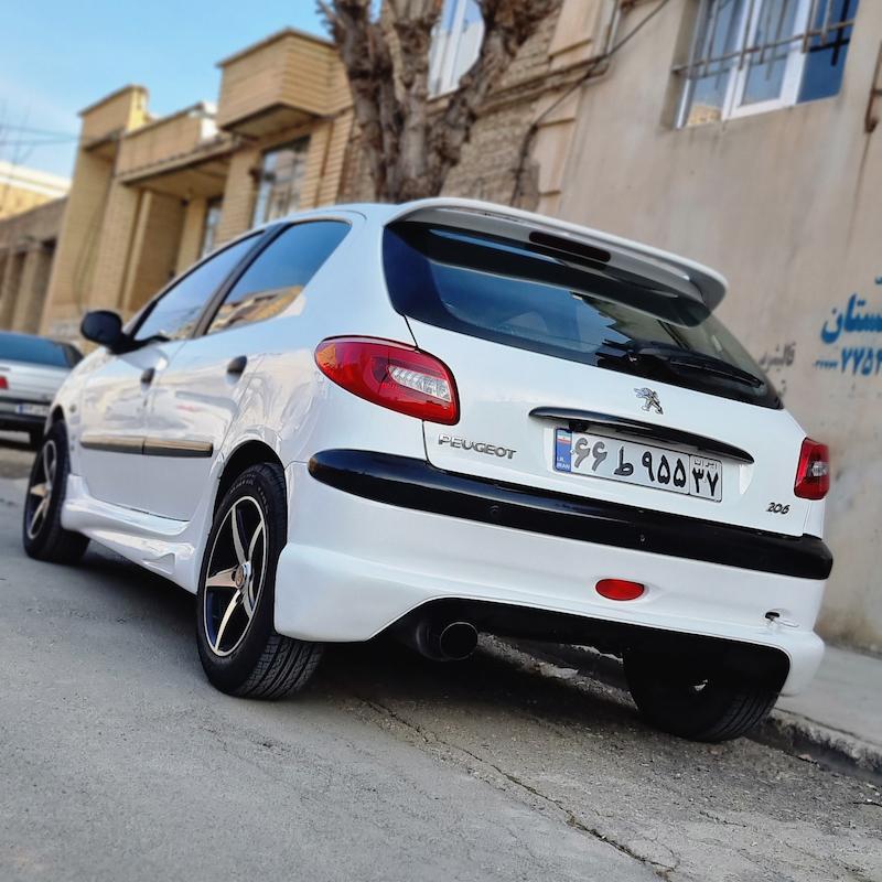 بال عقب 206  ( سفید شرکتی ) 