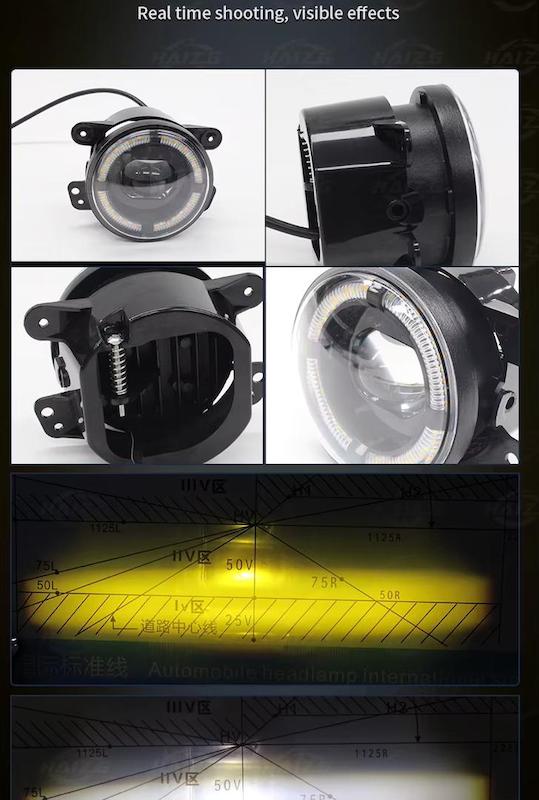 پرژکتور وارداتی تایگر لنزدار 4حالته 2عدد