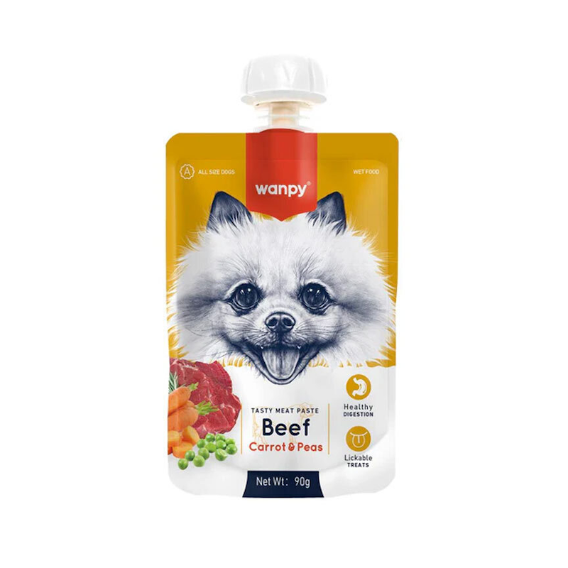 پودینگ سگ ونپی با طعم گوشت گوساله و هویج