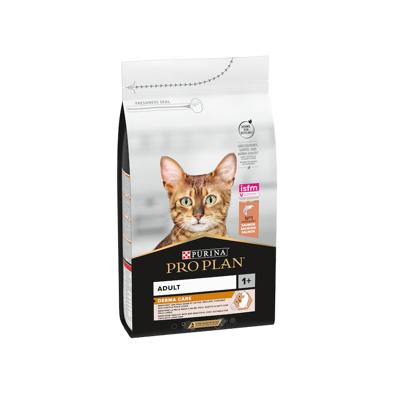 غذای خشک گربه بالغ پروپلن درماکر طعم ماهی Purina Pro Plan Adult Derma Care, Dry Cat Food with Salmon