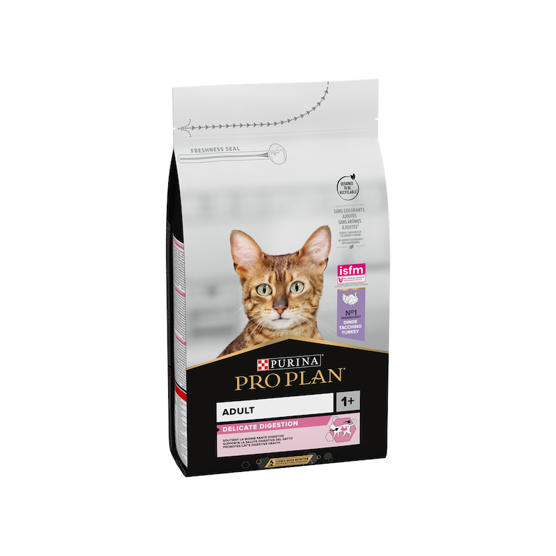 غذا خشک گربه بالغ پروپلن دلیکیت دایجستشن طعم بوقلمون Purina Pro Plan Adult Delicate Digestion, Dry Cat Food with Turkey