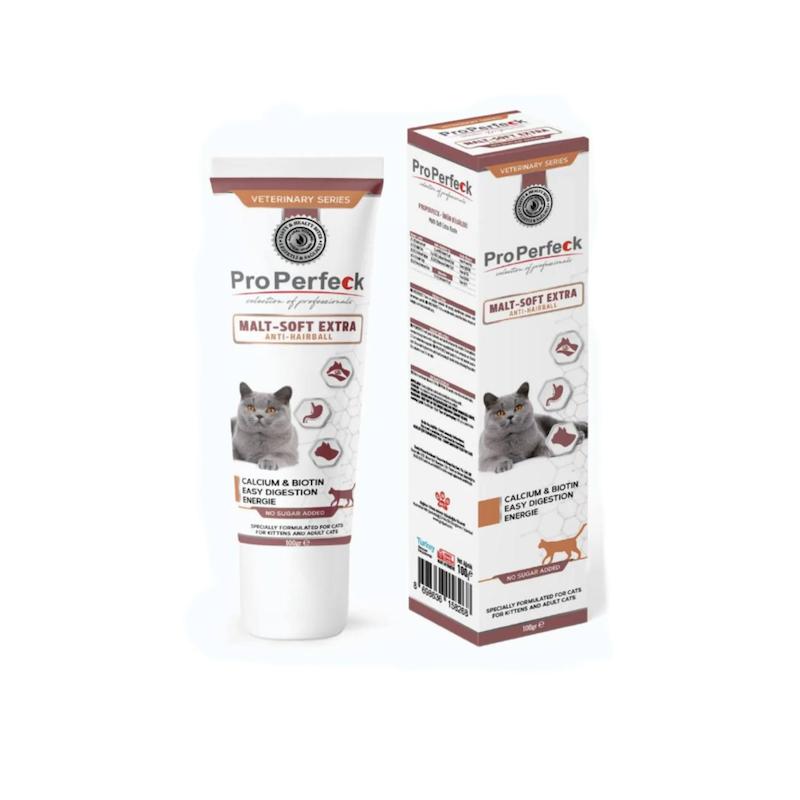 خمیر مالت همراه با مولتی ویتامین گربه پروپرفک Properfeck Cat Malt Soft Extra Paste وزن 100 گرم