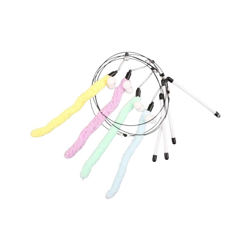 اسباب بازی میله ای گربه،مدل مار رنگی ۸۰سانتی