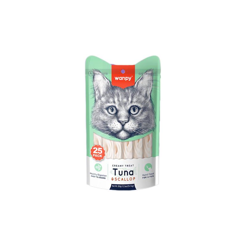 بستنی گربه ونپی تن و صدف Wanpy Creamy Tuna & Scallop