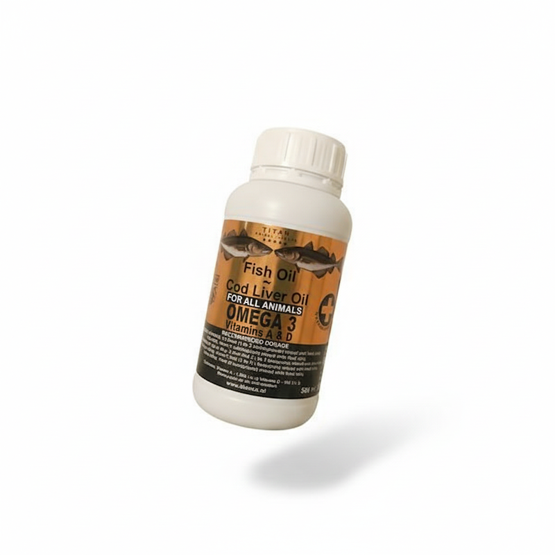روغن ماهی سگ و گربه تیتان 500 میلی لیتر
