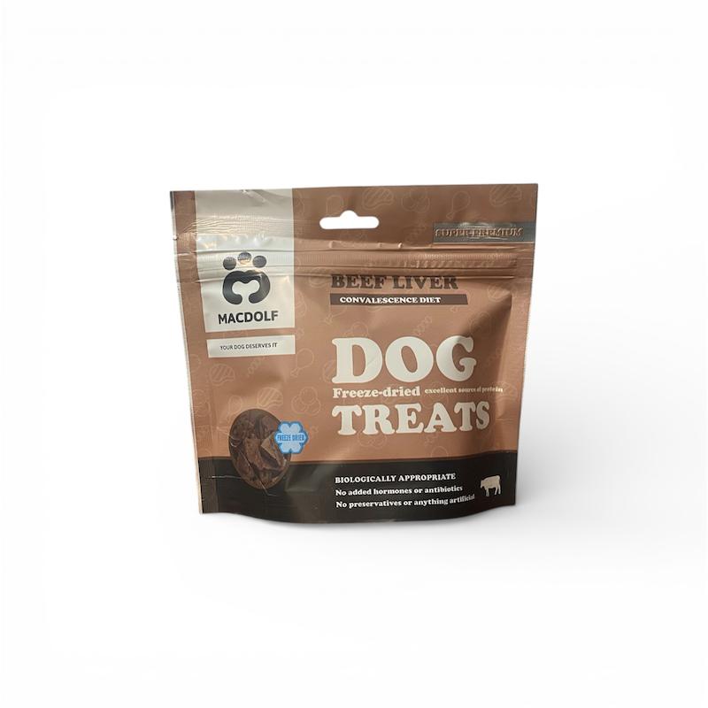 تشویقی سگ جگر گوساله فریز دراید مکدولف (McDolf Freeze-Dried Beef Liver)