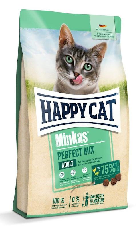 غذای خشک گربه هپی کت مینکاس Happy Cat Minkas Perfect Mix adult