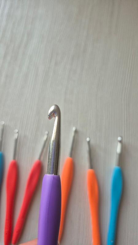 قلاب بافتنی دسته سیلیکنی7میل