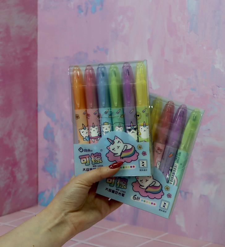 ماژیک هایلایت پاکن دار ۶ رنگ