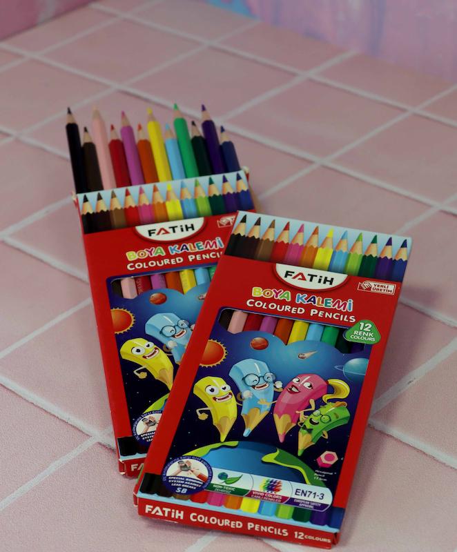 مداد رنگی ۱۲ رنگ فاتح ترکیه 