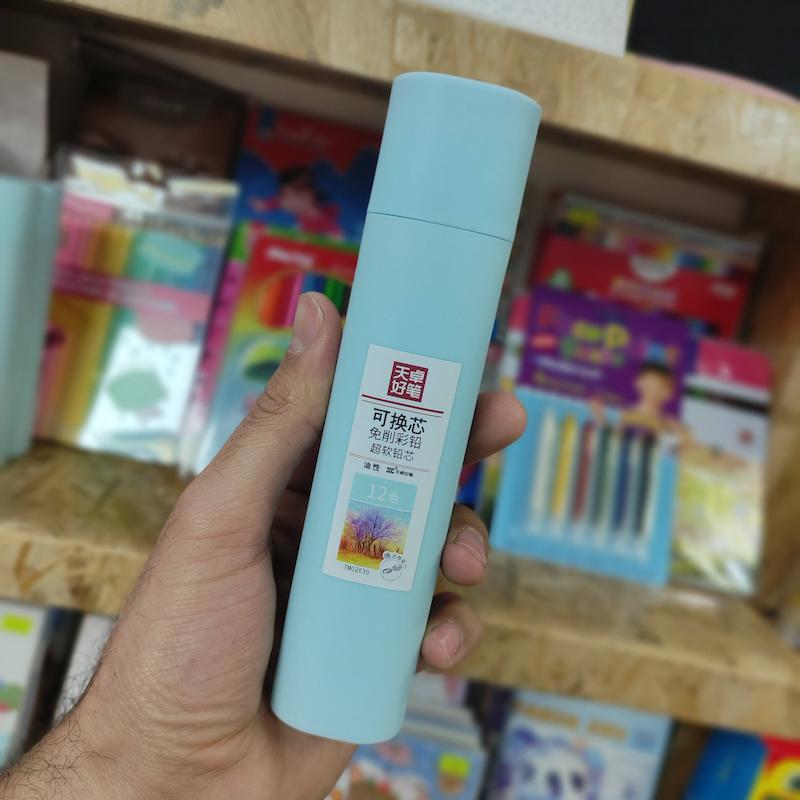 مداد رنگی اتودی  ۱۲ رنگ برند ژیاووی 