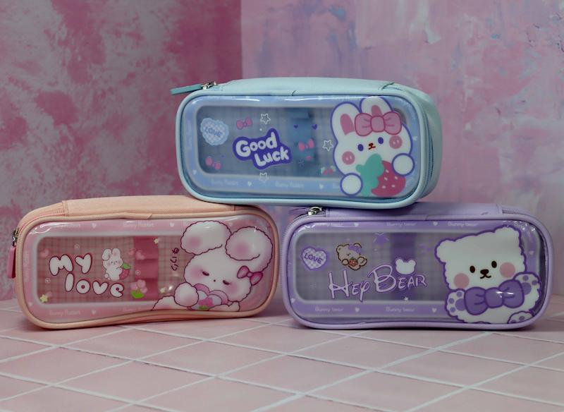 جامدادی کیوت شفاف 