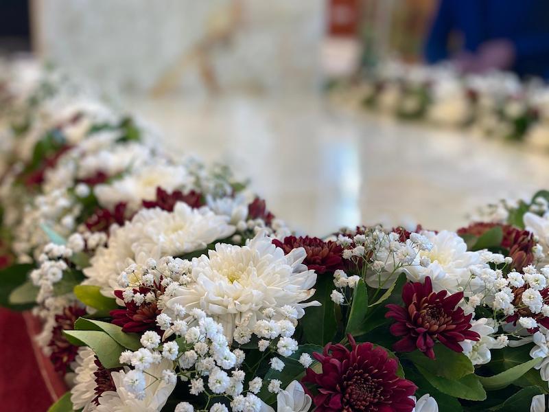 گل ارایی سنگ مزار S22