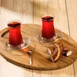 طرح استکان و  نعلبکی 6 نفره پاشاباغچه مدل HEYBELI  کد 95483