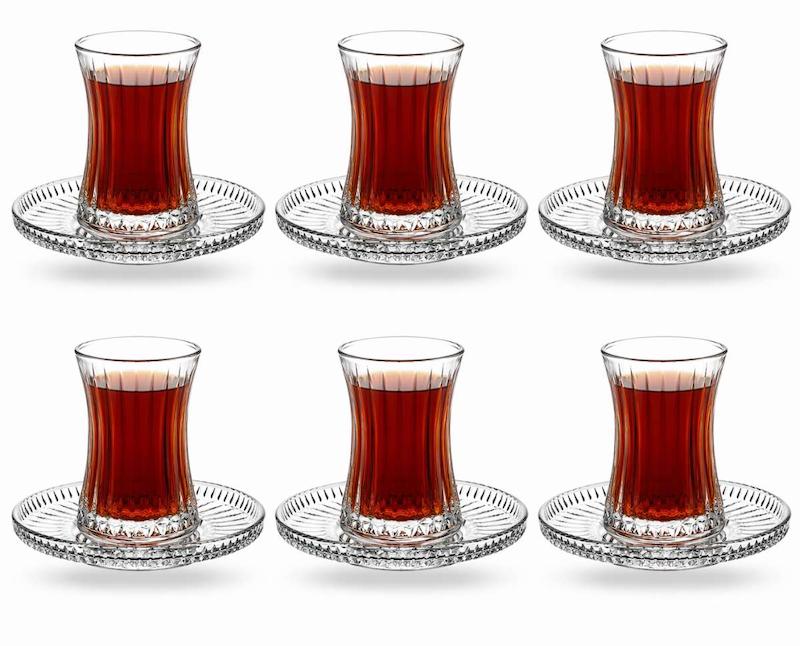 استکان و نعلبکی چای 6 نفره پاشاباغچه مدل ELYSIA  کد 950097