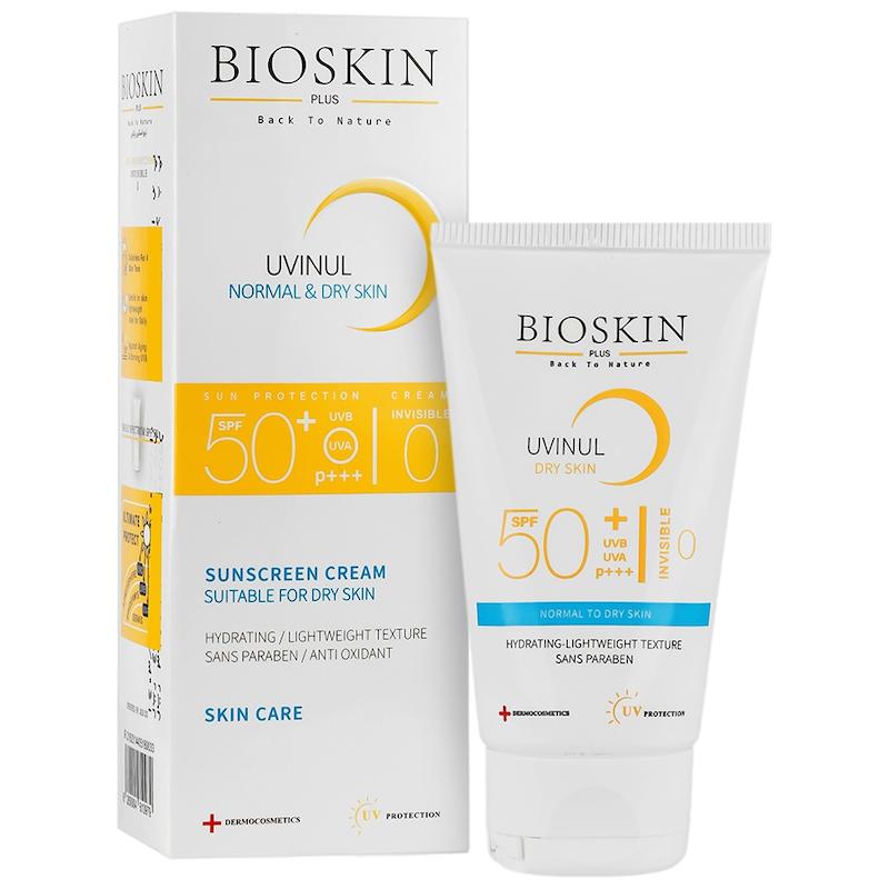 کرم ضد آفتاب بایو اسکین پوست خشک SPF50(بی رنگ)