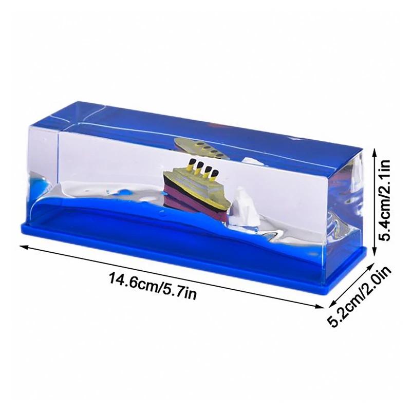 کشتی دکوراتیو معلق تایتانیک و کوه یخ