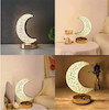 چراغ خواب شارژی رومیزی کریستال طرح ماه