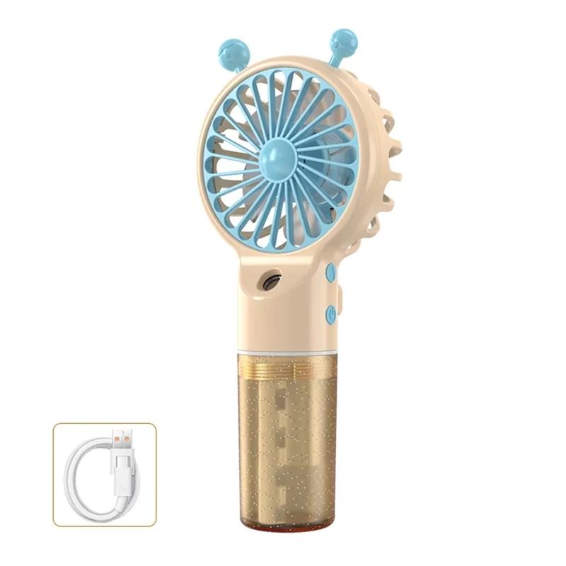 پنکه دستی شارژی همراه با اسپری بخور آب