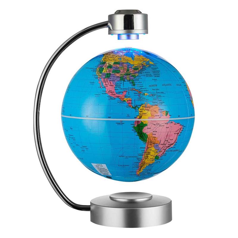 کره زمین معلق 20 سانتی متری با پایه چراغدار