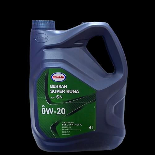  روغن موتور بهران سوپر رانا 0W-20  API SN تمام سنتتیک حجم 4 لیتر
