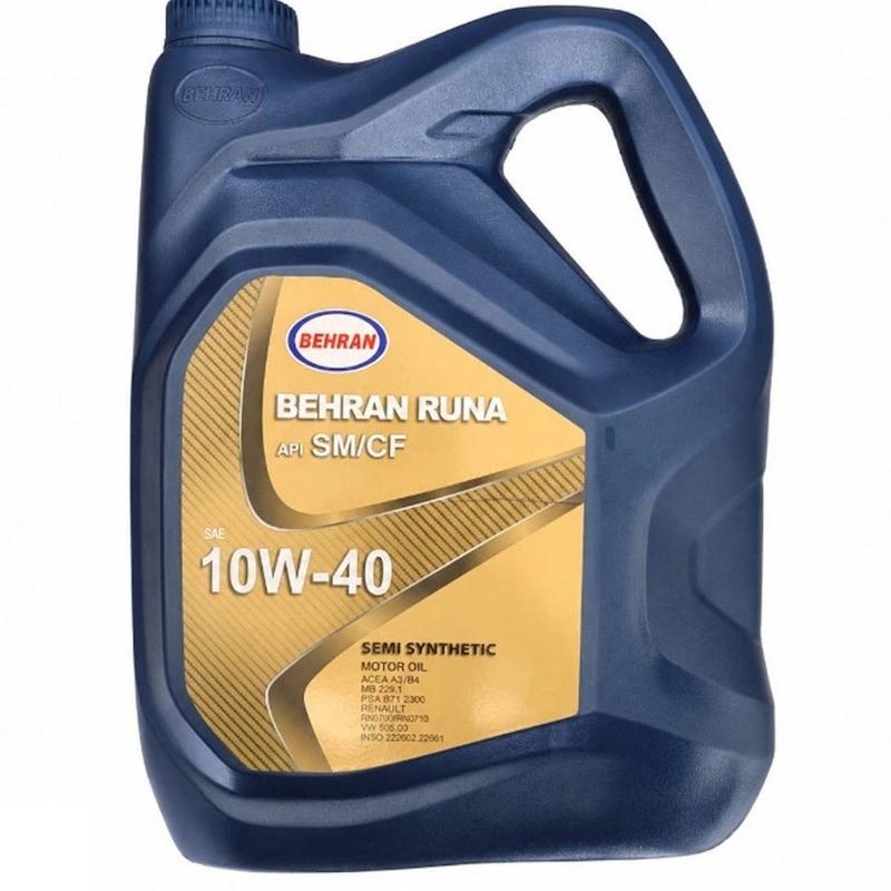 روغن موتور بهران رانا  10w-40 API SM/CF نیمه سنتتیک حجم 5 لیتر