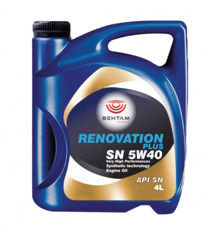 روغن موتور بهتام API SN 5W40 RENOVATION PLUS نیمه سنتتیک