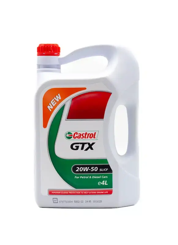 روغن موتر کاسترول  GTX 20W50 SL معدنی حجم 4 لیتر