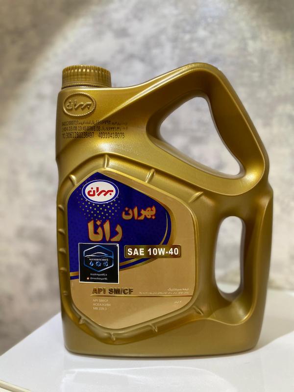 روغن موتور بهران رانا  10w-40 API SM/CF نیمه سنتتیک حجم 4 لیتر