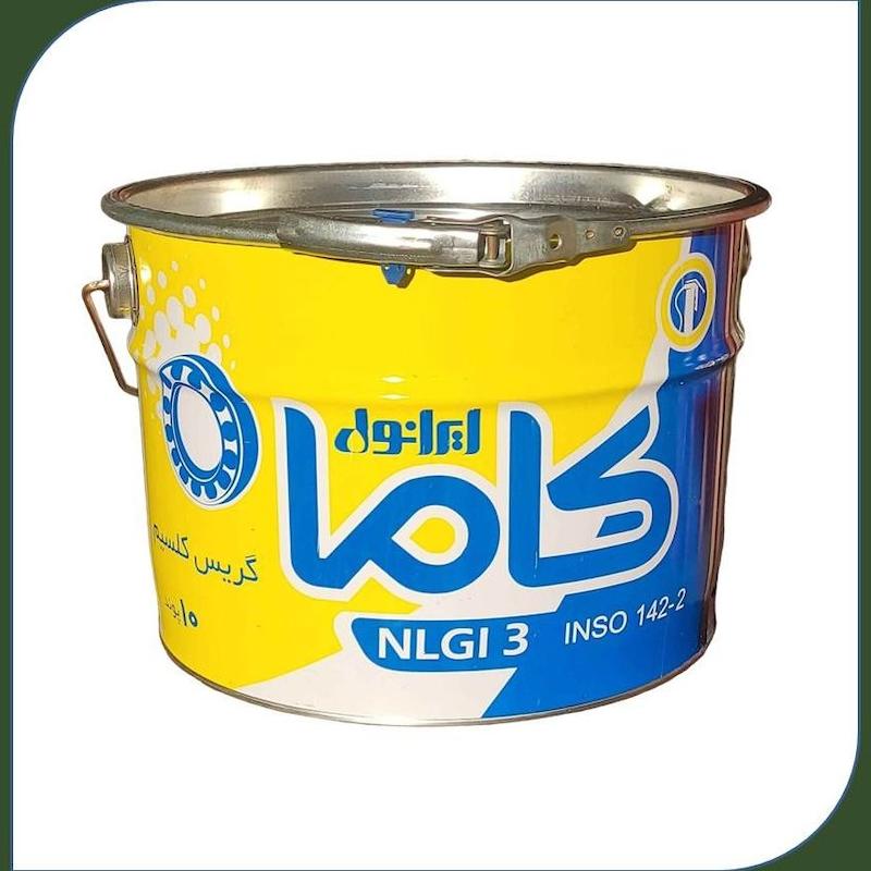 گریس ایرانول کاما پایه کلسیم NLGI 3 حجم 10 پوندی ( 4535 گرم )