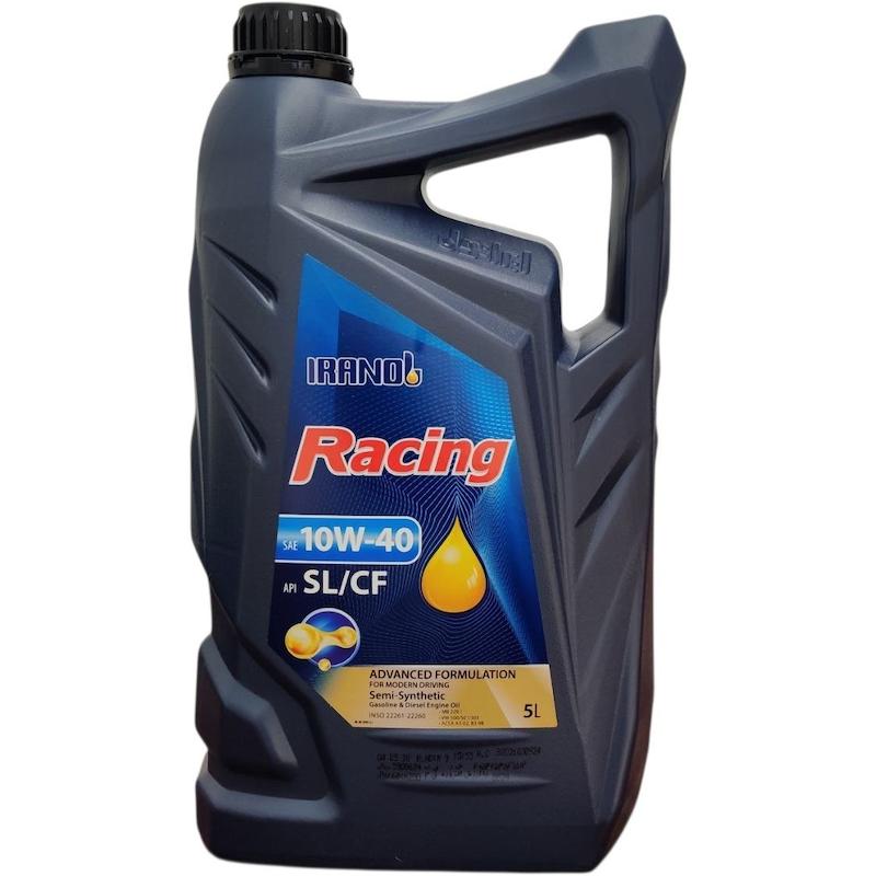 روغن موتور ایرانول  ریسینگ (RACING) SL/CF 10W40 نیمه سنتتیک حجم 5 لیتر 