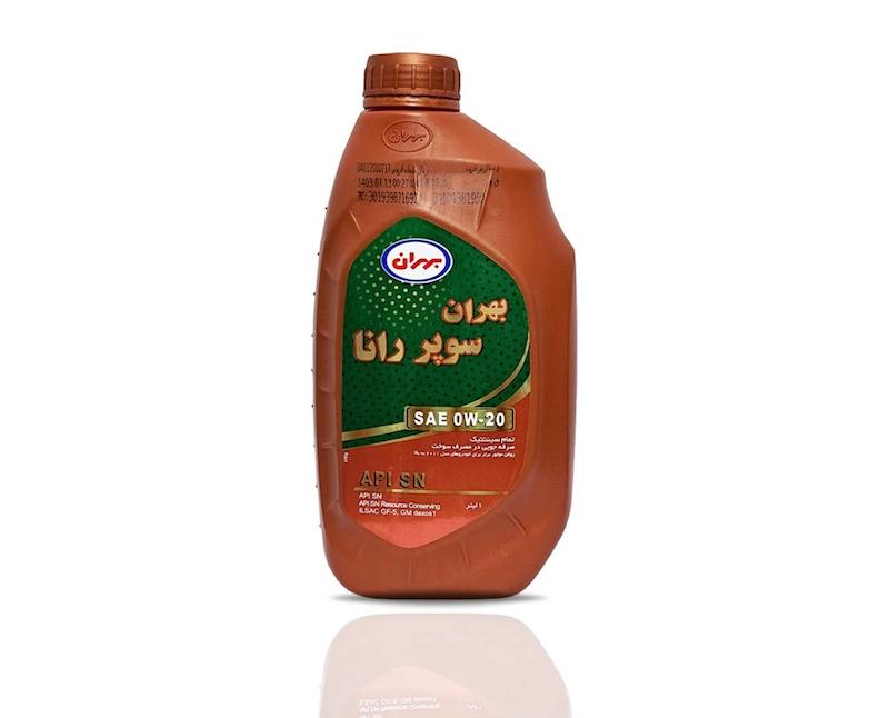 روغن موتور بهران سوپر رانا 0w20 SN حجم یک لیتر 