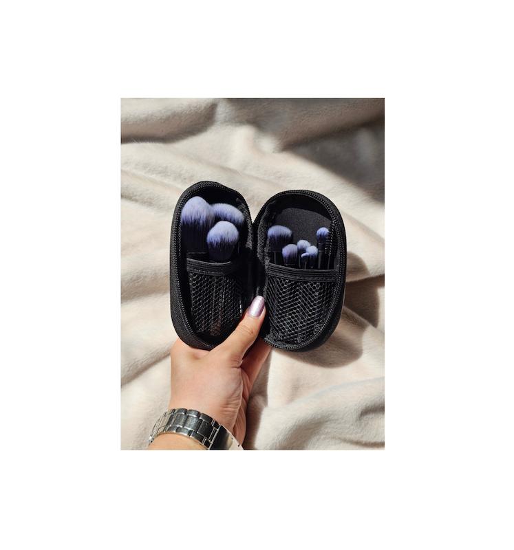 ست براش ۱۰ عددی اورجینال شین به همراه کیف | برای آرایش صورت و چشم 👝