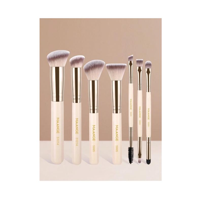 ست براش حرفه‌ای صورت و چشم مانژ | MAANGE Makeup Brushes Set