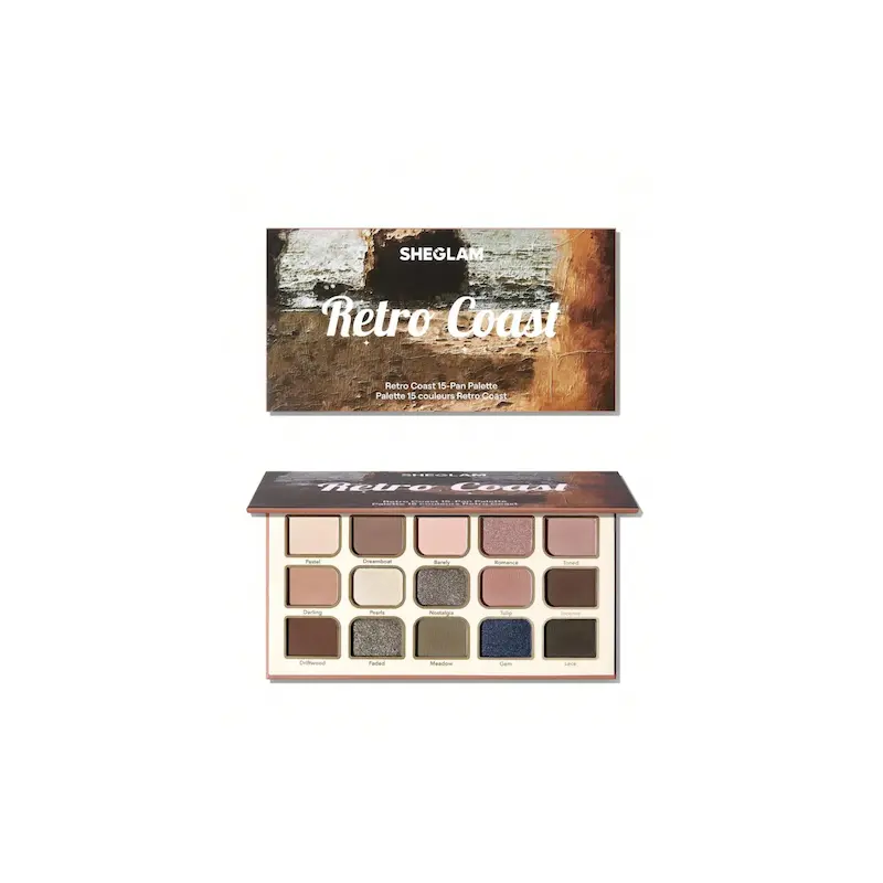 پالت سایه ۱۵ رنگ شیگلم مدل Retro Coast 