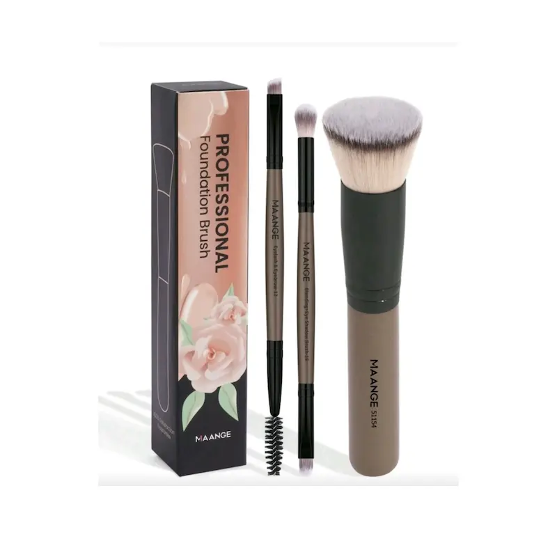 ست براش ۳ عددی دوسر مانژ (MAANGE) | مخصوص صورت و چشم