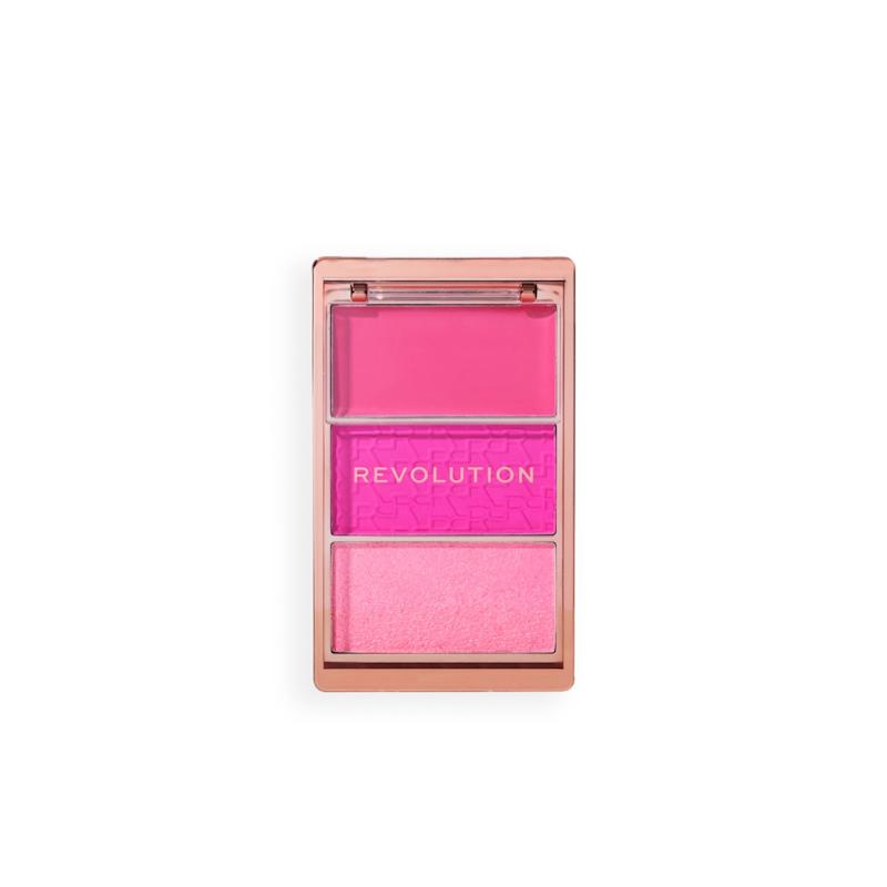 پالت ۳ تایی رژگونه و هایلایتر رولوشن Blush Icon