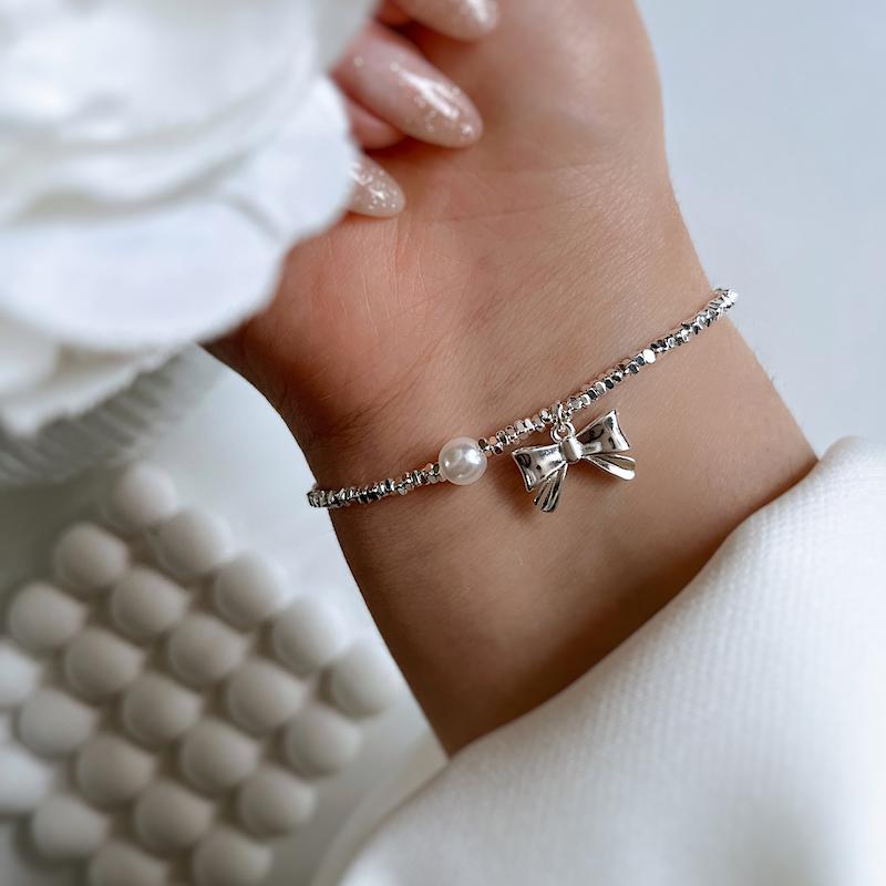 دستبند پاپیون مروارید۲