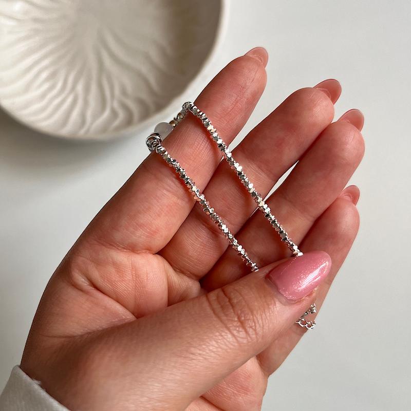 دستبند پاپیون قلب صورتی