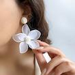 گوشواره گل حصیری اویز