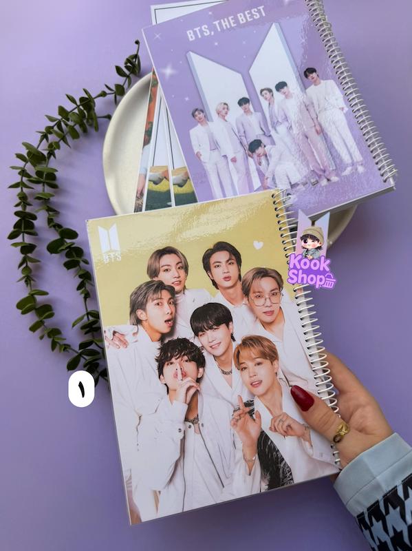 دفترسیمی 100 برگ اعضای بی تی اس 