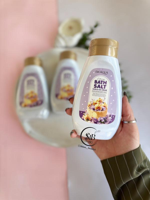   نمک و اسکراب بدن رایحه وانیلی