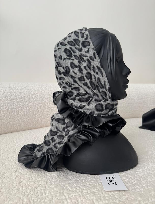 مینی اسکارف پاییزه Luxe gray panther 🩶🐾
