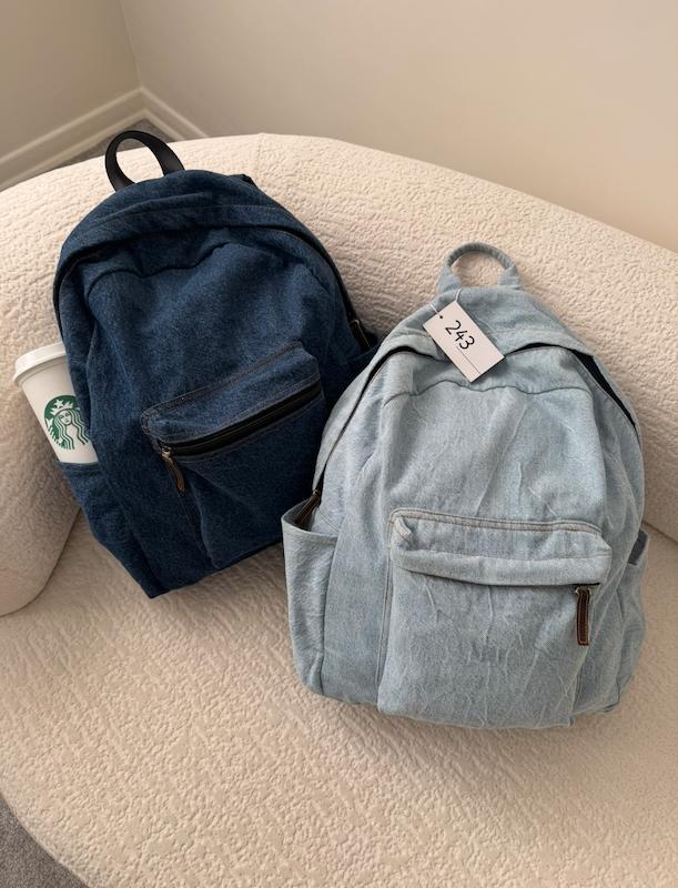 Denim back pack 👖 کوله پشتی جین 