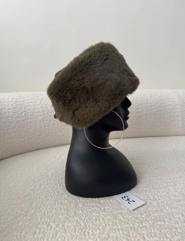 هدبند روسی خز Olive 🫒 