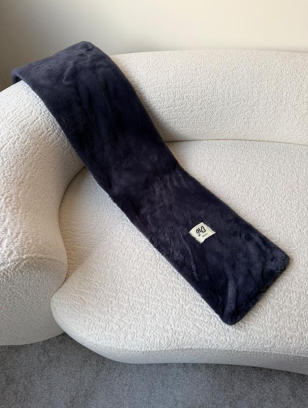 چانکی اسکارف خز Navy ( سرمه ای ) 🌌